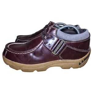 LUGZ Strutt Lo Boot Brown Leather Chunky Shoe Men's Sz  9.5 Retro Y2k Leather
